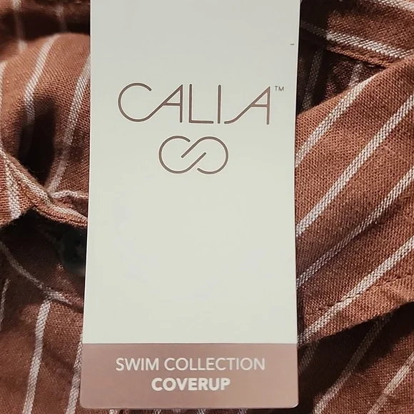 Calia By Carrie Underwood Oversized Long Sleeve Button Down Swim Cover Up NWT - Picture 7 of 7